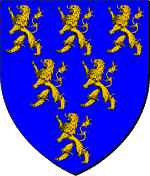 D'azur, à six lions d'or (3, 2 et 1)